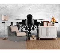 XLMING Cubic Simple Avión Gris Creativo 3D Papel Pintado Tapiz Textura de Seda Oficina Comedor Sofá Dormitorio Sala Estar TV Fondo Pantalla-200cm×140cm