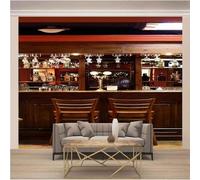 XLMING Cúbicos De Vino Tinto Refrigerador Sillas Arte 3D Papel Pintado Lujo Casa Sala Decoración Estar Comedor Sofá Dormitorio TV Fondo de Pared-250cm×170cm