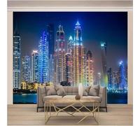 XLMING Cubos Simple Ciudad Arquitectura Río 3D Papel Pintado Lujo Casa Sala Decoración Estar Comedor Sofá Dormitorio TV Fondo de Pared-300cm×210cm