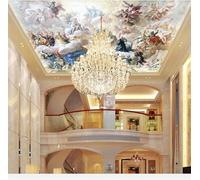 XLMING Dibujado A Mano Tridimensional Ángeles Figuras Animales 3D Papel Pintado Seda Texturizada Primera Calidad Sala De Estar Sofá Dormitorio Comedor Hogar Pared-250cm×170cm