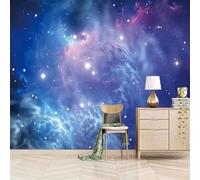 XLMING Elegante Colorido Cielo Estrellado Estrellas Universo 3D Papel Pintado Tapiz Textura de Seda Oficina Comedor Sofá Dormitorio Sala Estar TV Fondo Pantalla-250cm×170cm