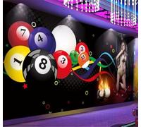 XLMING Elegante Mesa De Billar Billar Club Gimnasio 3D Papel Pintado Tapiz Textura de Seda Oficina Comedor Sofá Dormitorio Sala Estar TV Fondo Pantalla-200cm×140cm