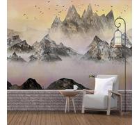 XLMING Elegante Paisaje Al Atardecer Con Pájaros Volando Y Un Pequeño Barco 3D Papel Pintado Lujo Casa Sala Decoración Estar Comedor Sofá Dormitorio TV Fondo de Pared-430cm×300cm