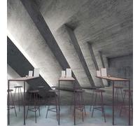 XLMING Estereoscópico Gris Arquitectura Expansión Espacio 3D Papel Pintado Lujo Casa Sala Decoración Estar Comedor Sofá Dormitorio TV Fondo de Pared-300cm×210cm