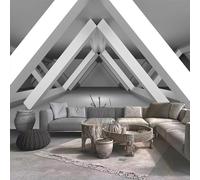XLMING Extensión Del Espacio Abstracto Gran Geometría Cúbica 3D Papel Pintado Lujo Casa Sala Decoración Estar Comedor Sofá Dormitorio TV Fondo de Pared-250cm×170cm