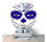 XLMING Figura Abstracta Simple Azul Pintada A Mano 3D Papel Pintado Pared Premium Textura Seda Estudio Comedor Vinilos Dormitorio Sofás TV Cocina-250cm×170cm