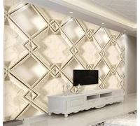 XLMING Geométrico Original Tridimensional Lujoso Relieve 3D Papel Pintado Tapiz Textura de Seda Oficina Comedor Sofá Dormitorio Sala Estar TV Fondo Pantalla-350cm×256cm