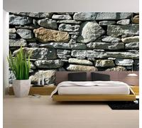XLMING Grande Tridimensional Retro Muro De Piedra Luz Del Sol 3D Papel Pintado Lujo Casa Sala Decoración Estar Comedor Sofá Dormitorio TV Fondo de Pared-250cm×170cm