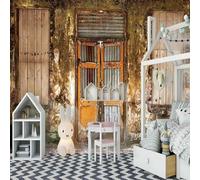 XLMING Grandes Casas En Ruinas La Arquitectura La Creatividad 3D Papel Pintado Lujo Casa Sala Decoración Estar Comedor Sofá Dormitorio TV Fondo de Pared-350cm×256cm