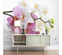 XLMING Hermoso Tridimensional Morado Floral Botánico 3D Papel Pintado Tapiz Textura de Seda Oficina Comedor Sofá Dormitorio Sala Estar TV Fondo Pantalla-430cm×300cm