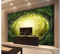XLMING Lujoso Fantasía Arte Raíces Bosque Túnel 3D Papel Pintado Tapiz Textura de Seda Oficina Comedor Sofá Dormitorio Sala Estar TV Fondo Pantalla-430cm×300cm