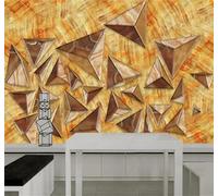 XLMING Minimalismo Geométrico Triángulos Mosaico Imitación De Mármol 3D Papel Pintado Lujo Casa Sala Decoración Estar Comedor Sofá Dormitorio TV Fondo de Pared-350cm×256cm