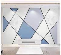 XLMING Minimalista Abstracto Geométrico Bloques De Color Imitación De Mármol 3D Papel Pintado Lujo Casa Sala Decoración Estar Comedor Sofá Dormitorio TV Fondo de Pared-300cm×210cm