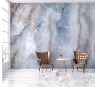 XLMING Minimalista Abstracto Imitación De Mármol Textura Original Papel Pintado 3D Seda De Lujo Pared Estudio Comedor Sofa Dormitorio Madera Salon Tv Decorativo-400cm×280cm