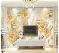XLMING Minimalista Lujo Discreto Bello Flores Joyas 3D Papel Pintado Tapiz Textura de Seda Oficina Comedor Sofá Dormitorio Sala Estar TV Fondo Pantalla-300cm×210cm
