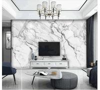 XLMING Minimalista Lujo Ligero Blanco Y Negro Lavado Con Tinta Efecto Mármol 3D Papel Pintado Pared Premium Textura Seda Estudio Comedor Vinilos Dormitorio Sofás TV Cocina-250cm×170cm