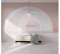 XLMING Minimalista Tridimensional Creativo Túnel Expansión Espacial 3D Papel Pintado Tapiz Textura de Seda Oficina Comedor Sofá Dormitorio Sala Estar TV Fondo Pantalla-350cm×256cm