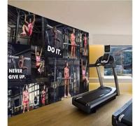 XLMING Mujer Deportes Fitness Boxeo Deportes Sanatorio 3D Papel Pintado Seda Texturizada Primera Calidad Sala De Estar Sofá Dormitorio Comedor Hogar Pared-350cm×256cm
