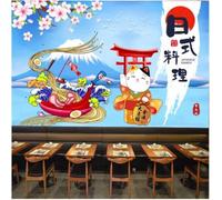 XLMING Pájaros Montañas Nevadas Océano Gastronomía Flores 3D Papel Pintado Pared Premium Textura Seda Estudio Comedor Vinilos Dormitorio Sofás TV Cocina-300cm×210cm