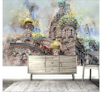 XLMING Pintado A Mano Clásico Anime Castillo Arte 3D Papel Pintado Pared Premium Textura Seda Estudio Comedor Vinilos Dormitorio Sofás TV Cocina-430cm×300cm