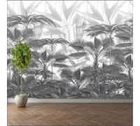 XLMING Pintado A Mano Retro Art Forest Plant Leaf 3D Papel Pintado Tapiz Textura de Seda Oficina Comedor Sofá Dormitorio Sala Estar TV Fondo Pantalla-300cm×210cm