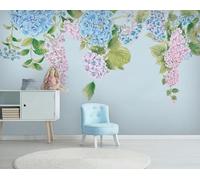 XLMING Plantas Estereoscópicas Hojas Verdes Flores Arte 3D Papel Pintado Seda Texturizada Primera Calidad Sala De Estar Sofá Dormitorio Comedor Hogar Pared-300cm×210cm