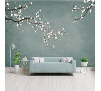 XLMING Retro Minimalista Ramas Floral Arte 3D Papel Pintado Pared Premium Textura Seda Estudio Comedor Vinilos Dormitorio Sofás TV Cocina-200cm×140cm