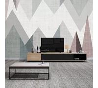 XLMING Simple Retro Multicolor Geométrico Creativo 3D Papel Pintado Pared Decorativo Aspecto Seda Estudio Comedor Vinilos Dormitorio Sofás TV Cocina-200cm×140cm