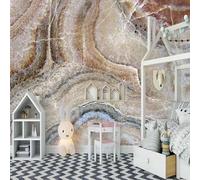 XLMING Simplicidad Gris Imitación Mármol Textura Arte 3D Papel Pintado Lujo Casa Sala Decoración Estar Comedor Sofá Dormitorio TV Fondo de Pared-150cm×105cm
