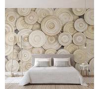 XLMING Simplicidad Tridimensionalidad Vetas De Madera Texturas Arte 3D Papel Pintado Lujo Casa Sala Decoración Estar Comedor Sofá Dormitorio TV Fondo de Pared-300cm×210cm