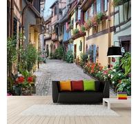 XLMING Tridimensional Arquitectura Macetas Plantas Flores 3D Papel Pintado Lujo Casa Sala Decoración Estar Comedor Sofá Dormitorio TV Fondo de Pared-300cm×210cm