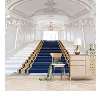 XLMING Tridimensional Arquitectura Palacio Escaleras Arte 3D Papel Pintado Lujo Casa Sala Decoración Estar Comedor Sofá Dormitorio TV Fondo de Pared-300cm×210cm