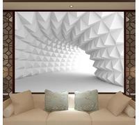 XLMING Túnel Geométrico Tridimensional Creativo Extensión Espacial 3D Papel Pintado Lujo Casa Sala Decoración Estar Comedor Sofá Dormitorio TV Fondo de Pared-150cm×105cm