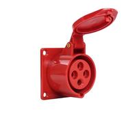 XLMURZAC Enchufe y Toma Industrial sólido de 4 núcleos, 16 A, Macho y Hembra, Conector de aviación Impermeable a Prueba de explosiones, 380 V(Concealed Socket)