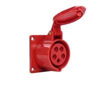 XLMURZAC Enchufe y Toma Industrial sólido de 5 núcleos, 16 A, Macho y Hembra, Conector de aviación Impermeable a Prueba de explosiones, 380 V(Concealed Socket)