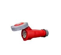 XLMURZAC Toma de Corriente Industrial de 440 V for camión refrigerado Marino, 4 núcleos, 32 A, contenedor, 3 h, Impermeable, Enchufe de aviación, Acoplamiento Macho y Hembra(Connector B)