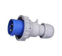 XLMURZAC Toma de Corriente Industrial Oblicua Oculta, Impermeable, IP67, 3 núcleos, 16 A/32 A, Conector Macho y Hembra de aviación, 380 V(32A Plug)