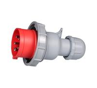 XLMURZAC Toma de Corriente Industrial Oblicua Oculta, Impermeable, IP67, de 5 núcleos, 16 A/32 A, con Conector Macho y Hembra de aviación, 380 V(32A Plug)