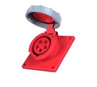 XLMURZAC Toma de Corriente Industrial Oblicua Oculta, Impermeable, IP67, de 5 núcleos, 16 A/32 A, con Conector Macho y Hembra de aviación, 380 V(16A Concealed Inclined Seat)