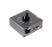 XLR/6.5TRS para RCA 3.5mm Atenuador de Nivel de Audio AUX 0dB -3dB -6dB -9dB -12dB -15dB Caja de Atenuación de Audio Ajustable
