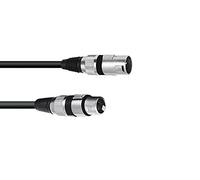 XLR cable 0.2m 3 pines bk