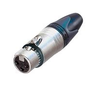 XLR cable socket 3 Cable socket/straight XX/EMC-XLR Soldering Connections nickel-plated