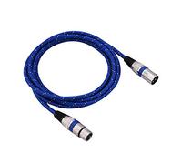 XLR Cables Macho a Hembra 1/1.8/3/5/10/15/20m Micro Cable de Plomo Mini XLR 3Pin Cable de Audio balanceado XLR/Mic Patch Cable para Amplificadores Micrófonos Mezclador (3m)