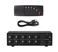 XLR de 5 vías chapado en oro de 1 salida blindado IP54 para transmisión y uso en escenario, bajo nivel de ruido, 90 dB, conmutador profesional