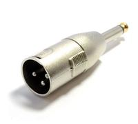 XLR Masculino Clavija 3 Pines a 6,35 mm Mono Conector Jack Clavija Audio Adaptador Oro Tip