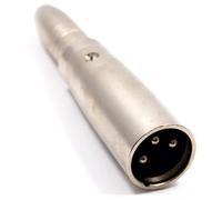 XLR Masculino Pines a 6,35 mm Mono Conector Jack Enchufe Adaptador Convertidor