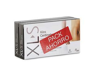 XLS Medical Kilos Centímetros Pack Ahorro, Potente adelgazante, Pastillas para Adelgazar Muy Rapido, Quema Grasas Adelgazante Mujer y Hombre, Inhibidor de Apetito y Ansiedad, 60 comprimidos