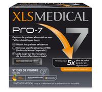 XLS MEDICAL PRO-7 - Palillos De Polvo Para Ayuda A La Pérdida De Peso - 7 Beneficios (1)(2) - Pierda hasta 5x Más Peso Que con Una Dieta Sola (1) - 90 Palillos De Polvo Sabor Piña - 1 Mes