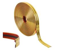 XLSBZ Molduras decorativas autoadhesivas, 10 m, flexible, de PVC, para techo, molduras de estuco, decoración de esquinas y azulejos, color dorado, MARTAM0539