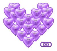 XLSXEXCL 60 globos conmemorativos de látex en forma de corazón de 10 pulgadas con cintas para decoración funeraria del Día de los Caídos